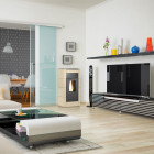 Salamandra a Pellets Selena Aquecimento Central - Ferlux